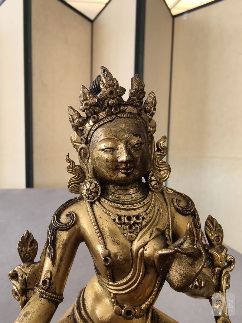 A GILT-BRONZE FIGURE OF SYAMATARA - 图17